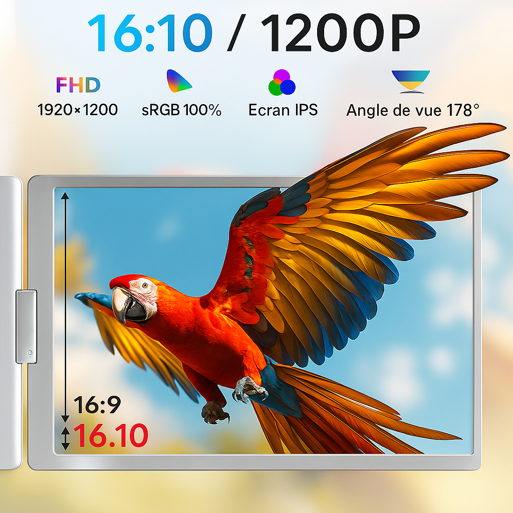 Ecran Triple 14'' - 16:9 - 1920*1200 - Full HD